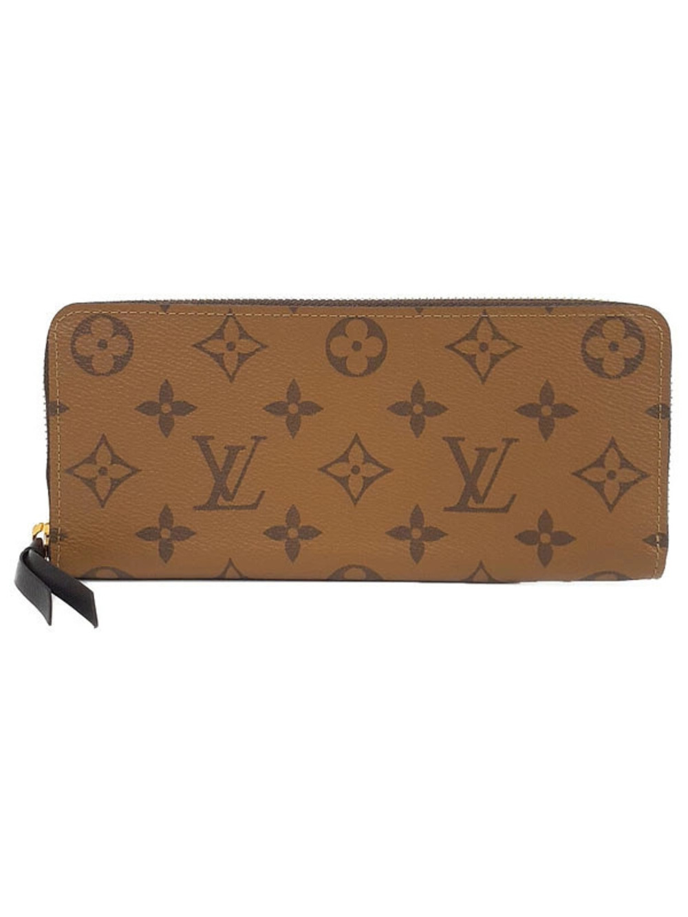 Louis Vuitton Monogram Reverse Portefeuille Clemence Round Zipper Long Wallet